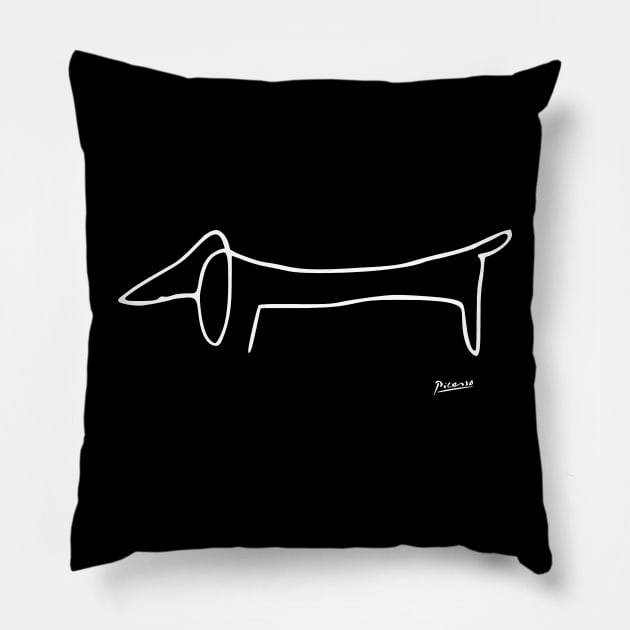 Picasso Dog Pillow by JohnnyBoyOutfitters