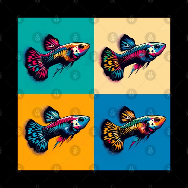 Endler Guppy - Cool Tropical Fish by PawPopArt