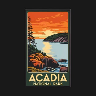 Acadia National Park Colorblock T-Shirt