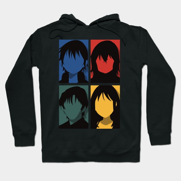 Erased anime  All main character in colorful pop art minimalist