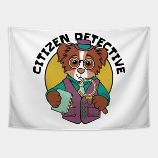 Citizen Detective Dog Tapestry