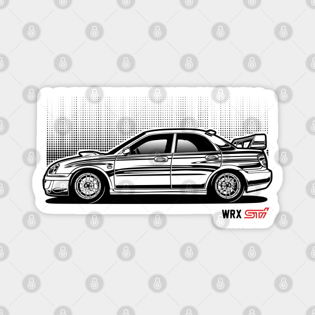 Subaru Impreza WRX STI Magnet by idrdesign