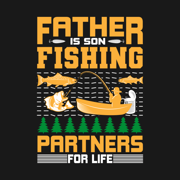 Father Fishing T - Shirt Design by Shuvo Design