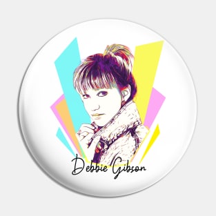 Wpap Pop Art Debbie Gibson 80s Pin