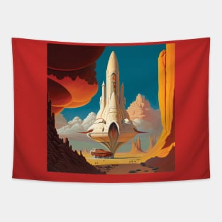 Alien Spacecraft Tapestry