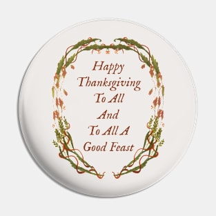 Happy Thanksgiving Pin