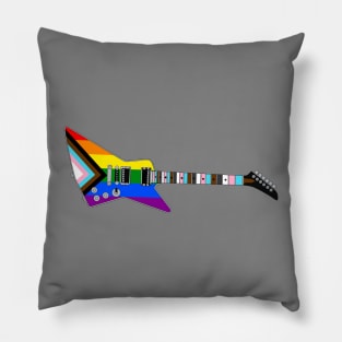 Progress Pride Electric Guitar Pillow