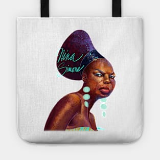 Portrait of Nina Simone Tote