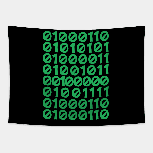 Fuck Off Binary Code Funny Gift Sarcasm Tapestry by smartrocket