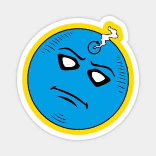 Blue God Smiley Magnet