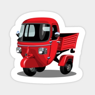 Cartoon delivery  cargo scooter Magnet