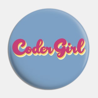 Coder Girl Pin