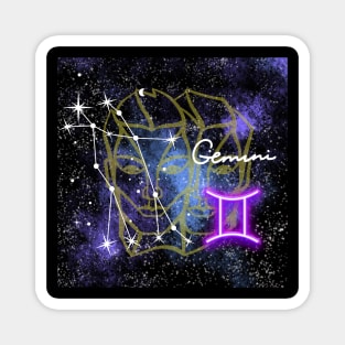 Gemini Twins Zodiac Sign Astrology Magnet