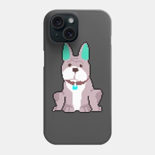 Woof-tastic Style: Pixel Art Dog Design for Trendy T-Shirts Phone Case