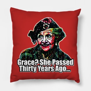 Grace? She Passed - Aunt Bethany Christmas Design Pillow