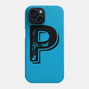 Capital Letter P Name Initial Monogram Phone Case