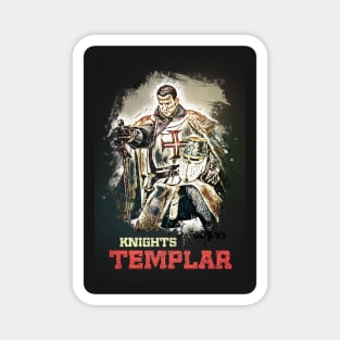 Knights Templar / The crusader / abstract captivating portrait / Living History Magnet