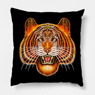 Tiger animal bengal tiger Siberian tiger big cat wild cat Pillow