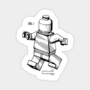 Lego Minifigure Patent Print Magnet