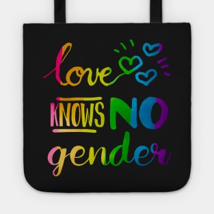 Love Knows No Gender LGBT Pride Tote