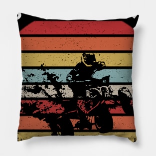 Funny Motorsports ATV Quad Dont Follow Me Biker Pillow