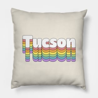 Tucson, Arizona // Retro Typography Design Pillow