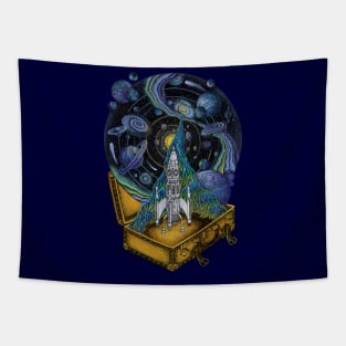 Travel to Space Adventure Tapestry