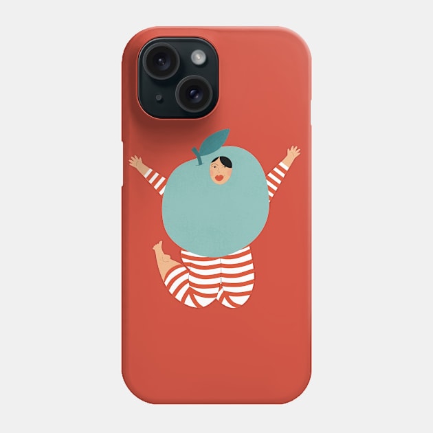 Apple worm Phone Case by damppstudio