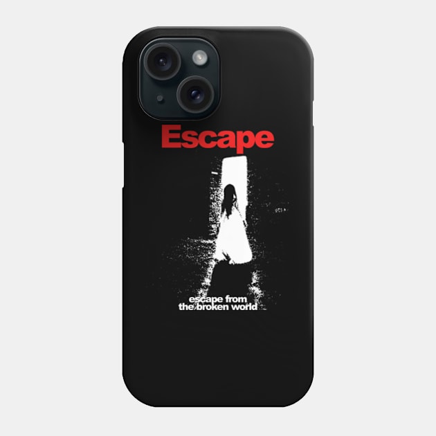 Escape from the broken world Phone Case by Brianmakeathing