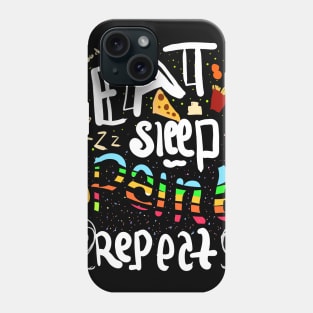 eat sleep paint repeat Phone Case
