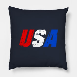 Red White And Blue Pillow