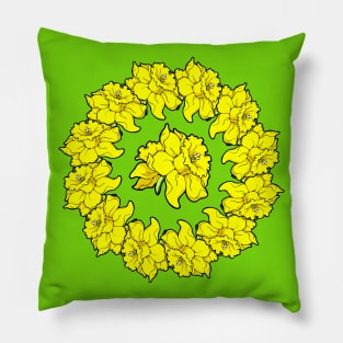 Daffodil Mandala Pillow