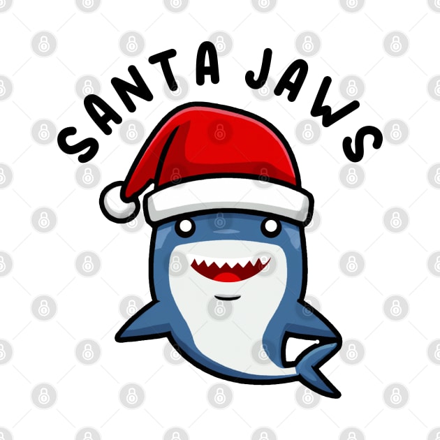 Santa Jaws Shark Christmas Pun by Daytone