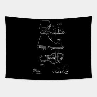 Roofer's Shoe Vintage Patent Drawing Tapestry