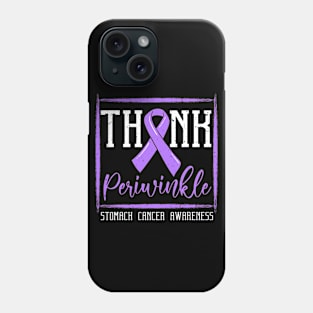 Stomach Cancer Awareness Gastric Support Periwinkle Ribbon Phone Case