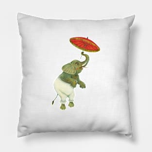 Dancing Elephant Pillow