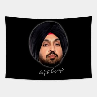 Diljit Dosanjh Bighead design style Tapestry