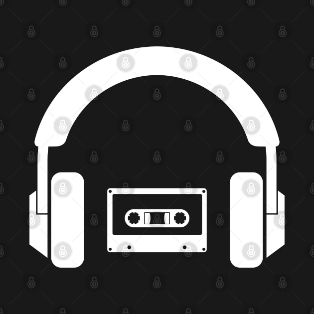 Music Lover - Headphones and Cassette Tape by Mclickster