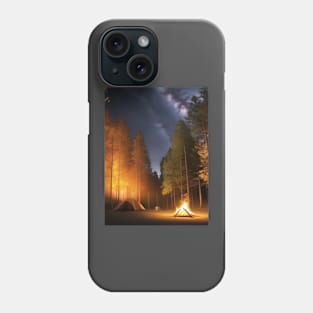 camping in the woods Phone Case