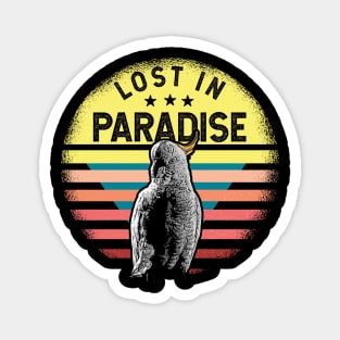 Lost in Paradise Cockatoo Magnet