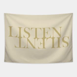 LISTEN SILENT Tapestry