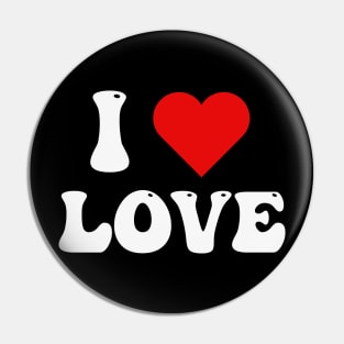 I love heart Love Pin