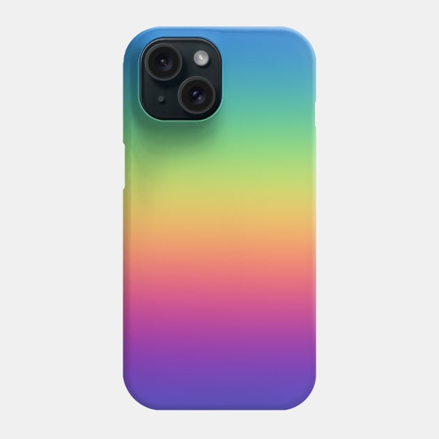 Vivid Rainbow Gradient Phone Case by Whoopsidoodle