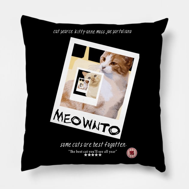 Meownto Pillow by dankdesigns