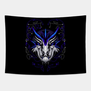 dragon head mask Tapestry