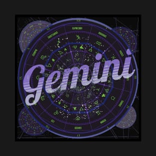 Gemini Zodiac Astrology T-Shirt