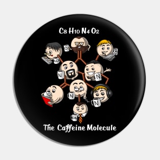 Chemistry Caffeine Molecule Pin