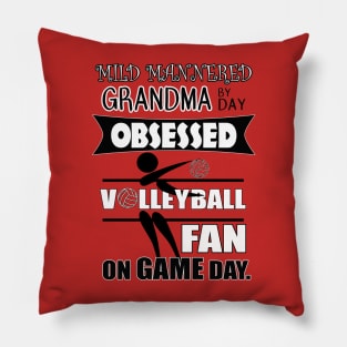 Volleyball Gifts for Obsessive Volleyball Grandma Pillow