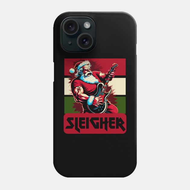 Hail Santa, Sleigher Christmas Phone Case by Teessential