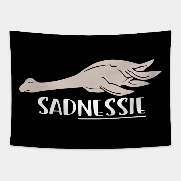 Loch Ness Monster Sad Sad Nessie Tapestry by HBfunshirts